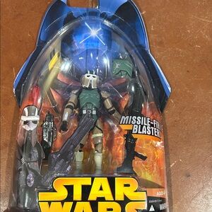 Star Wars Action Figure with Missile Blaster - Green and Tan